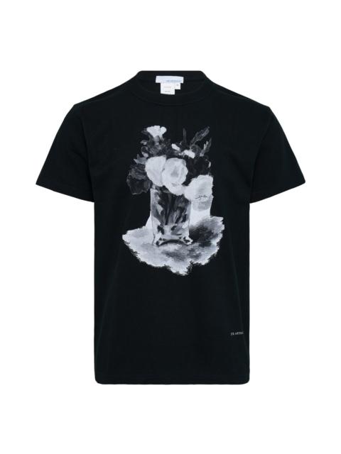 JUNTAE KIM Layered Flower T-Shirt