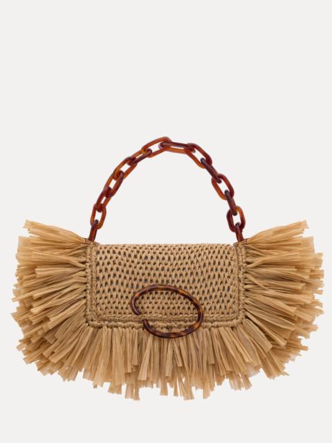 Oscar de la Renta RAFFIA FRINGE O POCHETTE