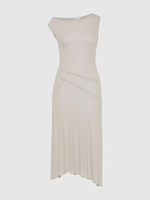 ST. AGNI Fine Jersey Off Shoulder Dress - Soft Ash