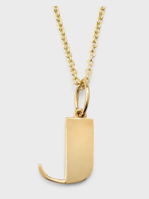 SYDNEY EVAN 14K Pure Block Initial Necklace