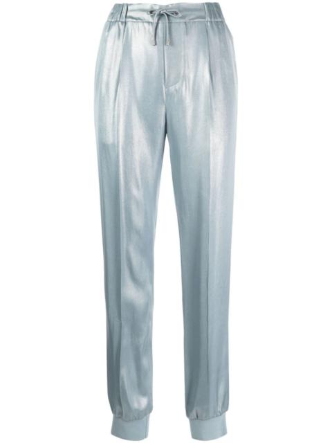 Ralph Lauren metallic slim-cut trousers