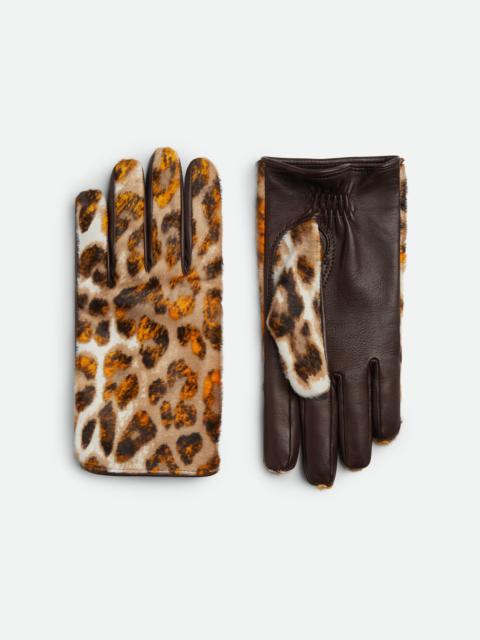 Bottega Veneta Printed Leather Gloves