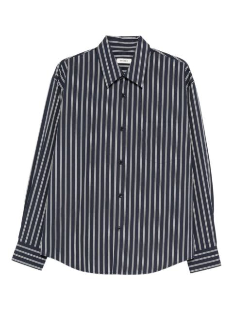Sandro striped-pattern button shirt