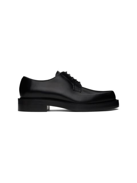 Lanvin Black Banjo Leather Richelieu Oxfords