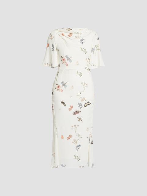 Erdem PRINTED CREPE MIDI DRESS