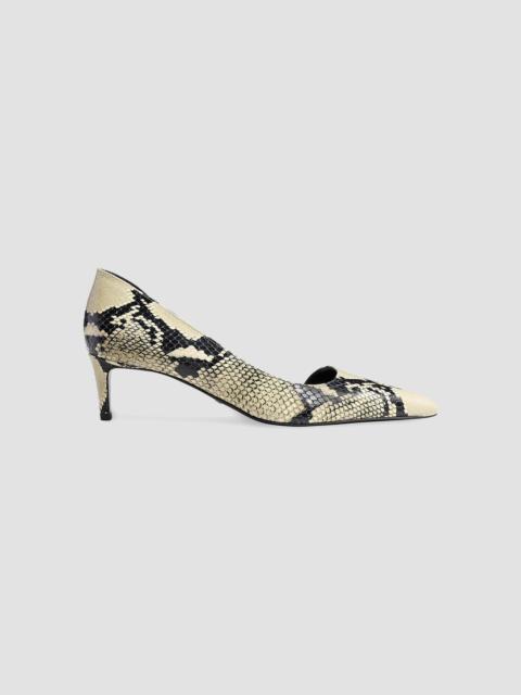 KHAITE Women's Jett 45MM Snakeskin Leather d'Orsay Pumps - Natural