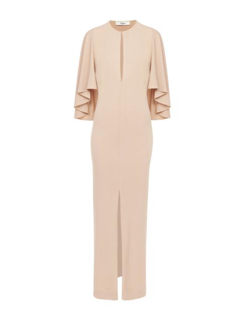 Chloé LONG CAPE DRESS IN CRÊPE JERSEY