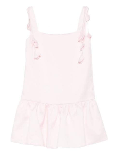 self-portrait taffeta mini dress