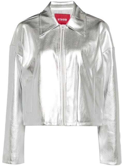 Lennox metallic-effect jacket