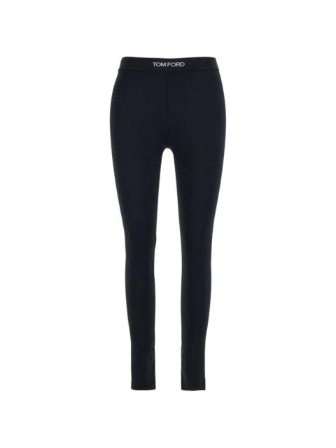 TOM FORD logo-waistband leggings