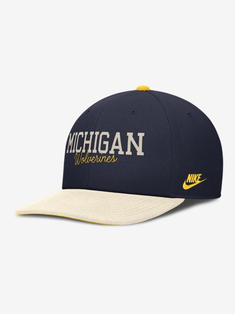 Nike Michigan Legacy Script Men's Nike Dri-FIT College Adjustable Hat