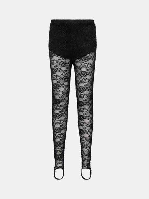 STEVE MADDEN SANDRINE PANT BLACK LACE