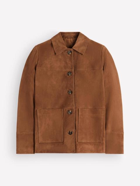 BODEN Fife Suede Chore Jacket-Tan