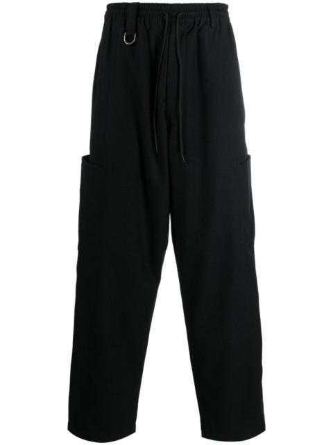 Y-3 drawstring cotton track pants