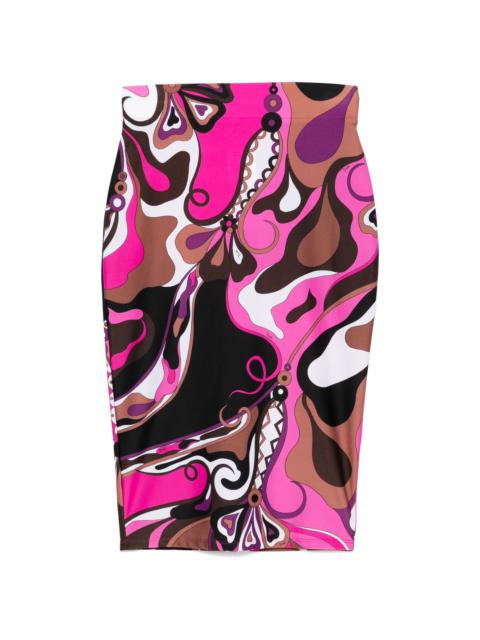 PUCCI abstract-print skirt