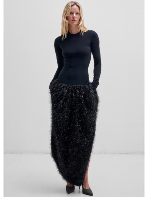 DARKPARK Darkpark Flora Dress With Lurex Tulip Skirt - Black