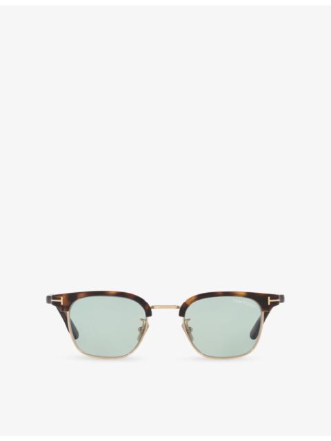 TOM FORD FT1119-D Square-Frame Injected Sunglasses