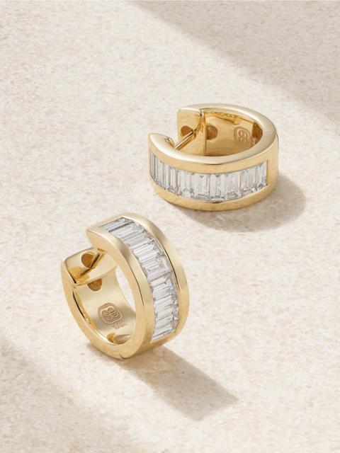 SYDNEY EVAN 14-karat Gold Diamond Hoop Earrings