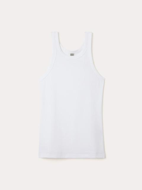 Curved rib tank white