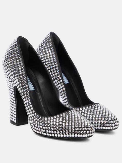 Prada Crystal-embellished pumps