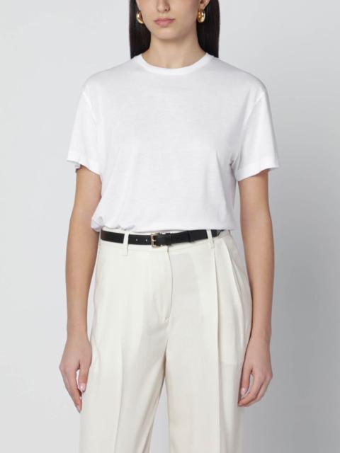 TOTEME White organic cotton-blend T-shirt