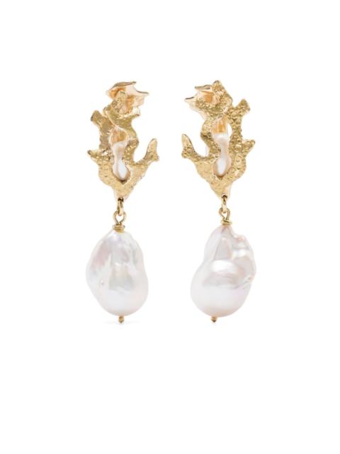 pearl drop earrings