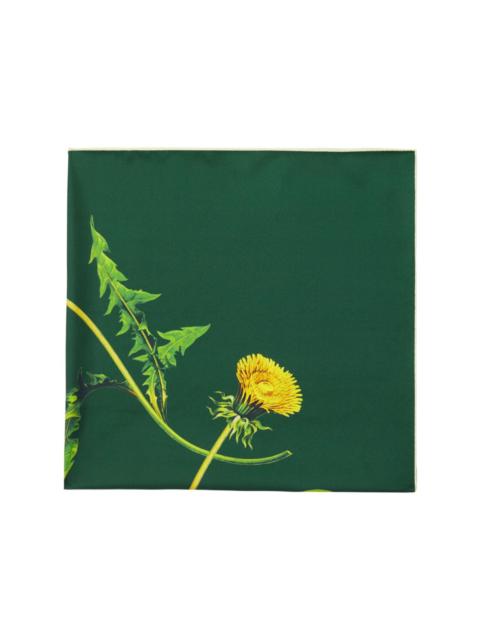 Dandelion floral-print scarf