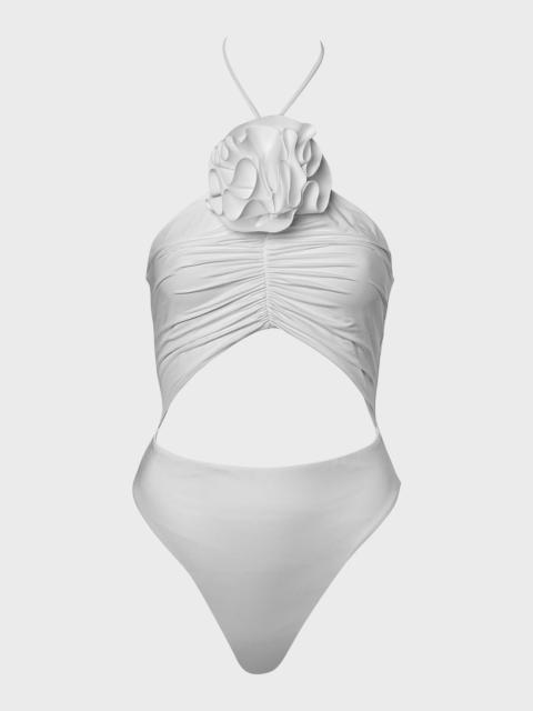 MAYGEL CORONEL Mariluz Halter One-Piece Swimsuit