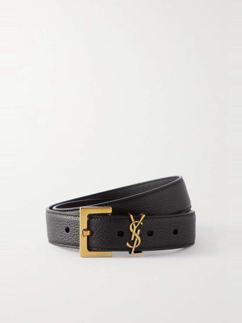 Monogramme leather belt