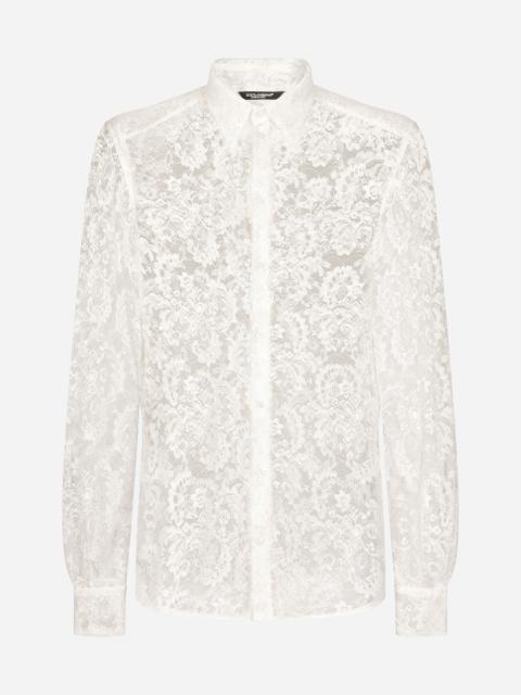 Dolce & Gabbana Lace Martini-fit shirt