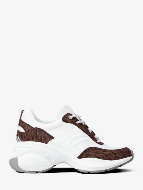 MICHAEL KORS Kaia Signature Logo Trainer