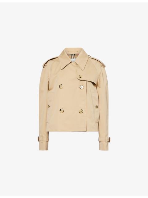 Burberry Boxy-Fit Haltye Cotton Jacket