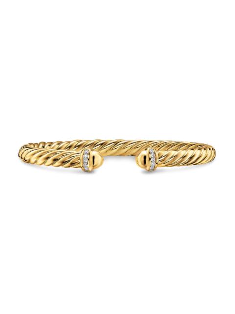 DAVID YURMAN Women's Cablespira Flex Bracelet in 18K Yellow Gold - Gold Dome