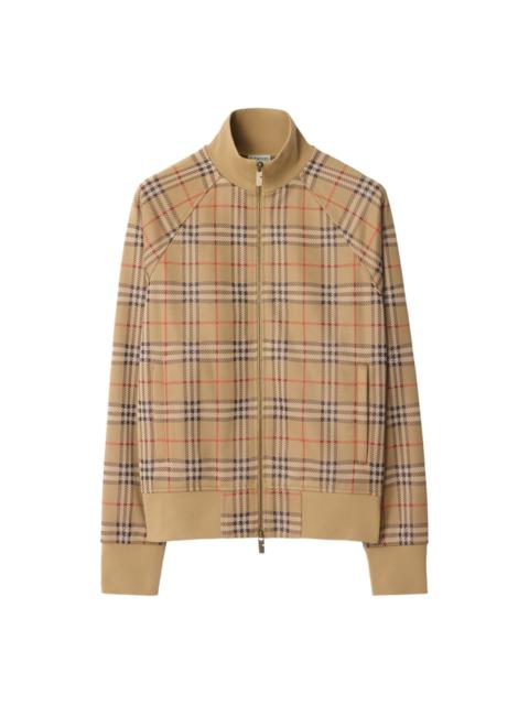 Burberry check track jacket