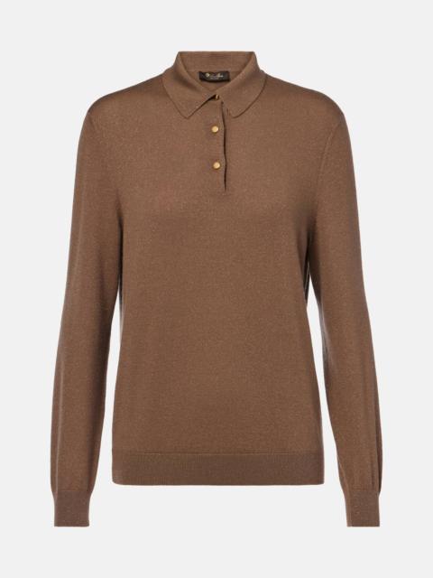 Loro Piana Luciole cashmere-blend polo sweater