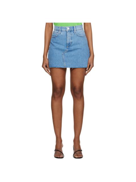 Blue 'Le High N Tight' Denim Miniskirt