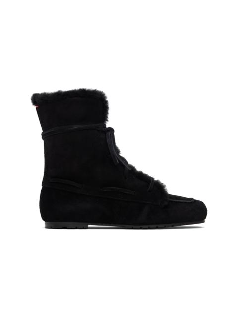 Black Paul Shearling Ankle Boots