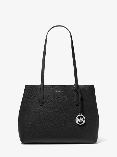 MICHAEL KORS Avalon Medium Pebbled Leather Tote Bag