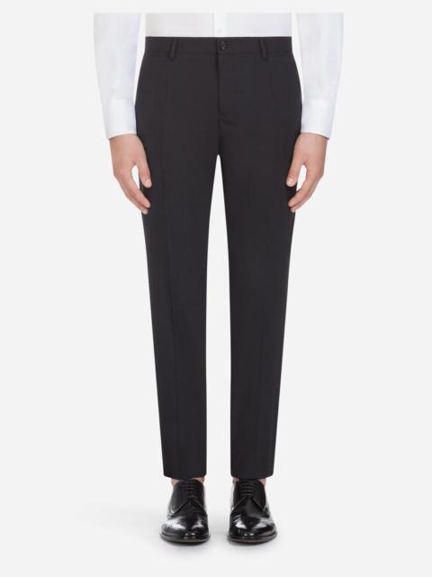 Trousers in stretch wool