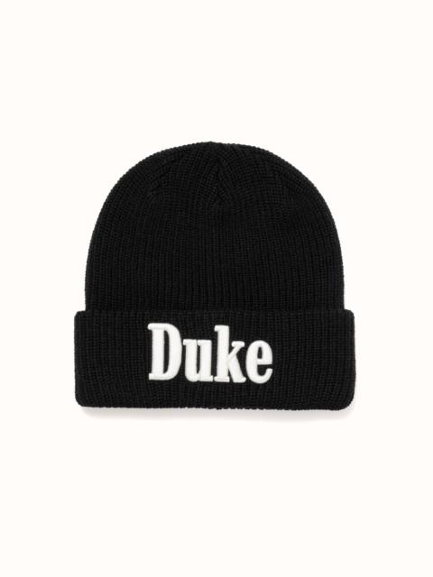 DUKE + DEXTER Duke Black Beanie