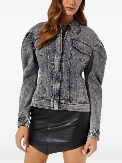 NORMA KAMALI puff-sleeves denim jacket