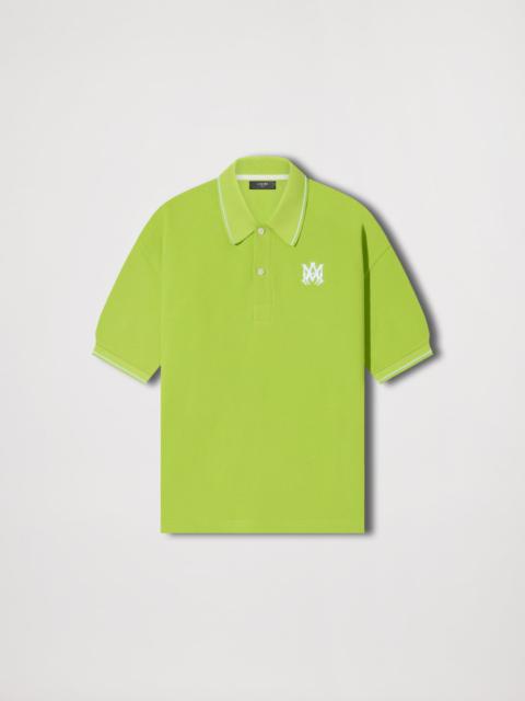 AMIRI SOLID SHORT SLEEVE POLO