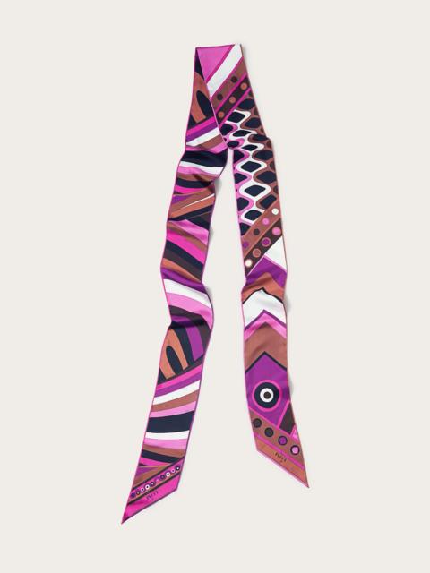 PUCCI IRIDE AND VIVARA-PRINT SILK-TWILL MAXI SCARF