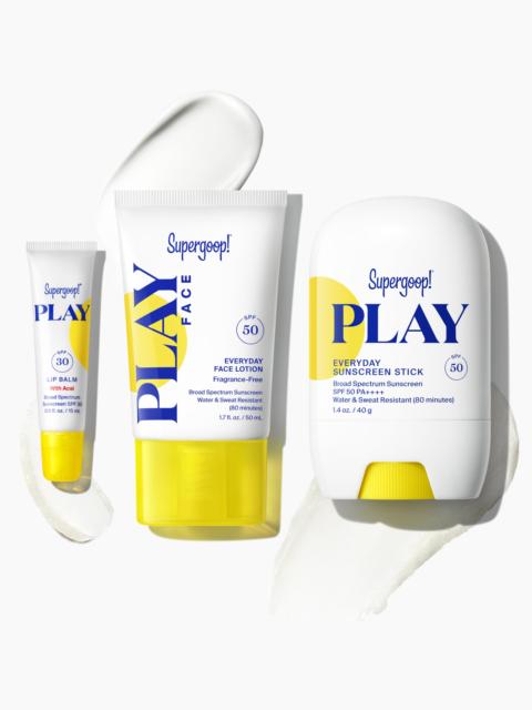 Supergoop PLAY Game Face SPF Set