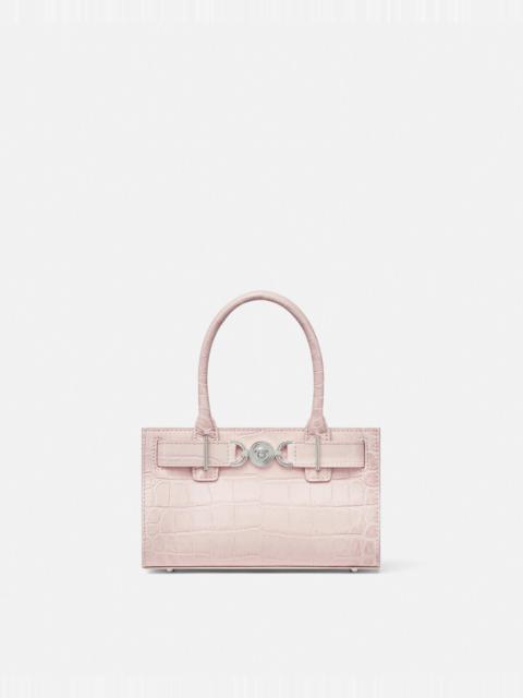 VERSACE Croc-Effect Medusa '95 Small Tote Bag