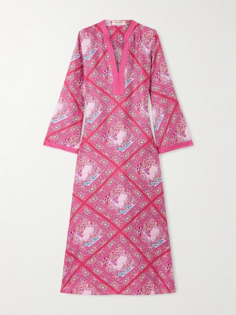 EMPORIO SIRENUSE Jenna Printed Silk Kaftan