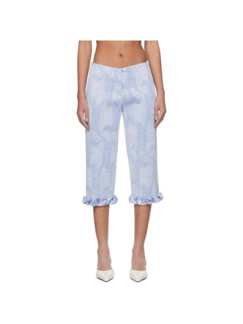 SUPER YAYA Blue Rita Trousers