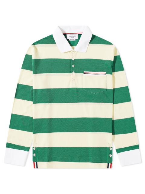 Thom Browne Thom Browne Striped Pocket Rugby Shirt