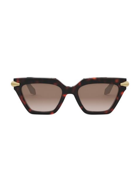 BVLGARI Women's Serpenti 53MM Cat-Eye Sunglasses - Gradient Brown Red Havana