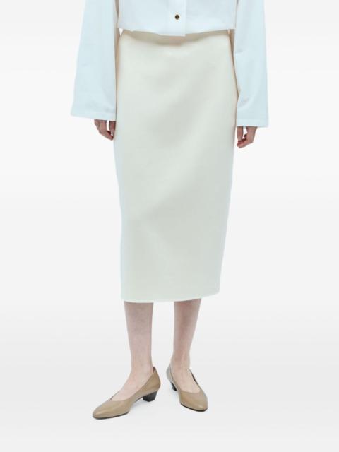 The Row zip-detail midi skirt